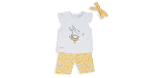 COMPLETINO BIMBA 2 PEZZI + FASCIA 3m/4 anni BABYBOL ART.151013