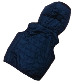 GILET IMBOTTITO CON CAPPUCCIO 6-30M ART.68001 - immagine 2