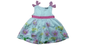 ABITO RASO E TESSUTO FINESTRATO NEONATA MAELIE 9-30M ART.9822